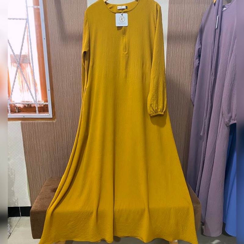 Lovina gamis basic crincle
