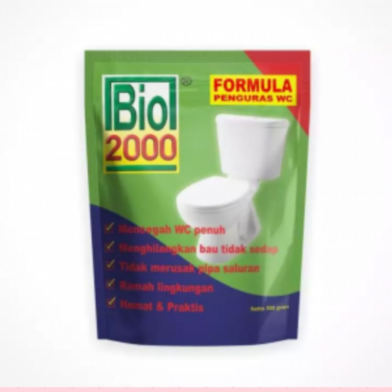 BIO 2000 1/2 KG (ANTI SUMBAT PENGURAS WC PENUH)