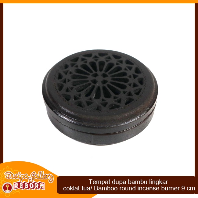 Hiolo Tempat Bakar Dupa Lingkar Round Incense Burner Bambu 9cm