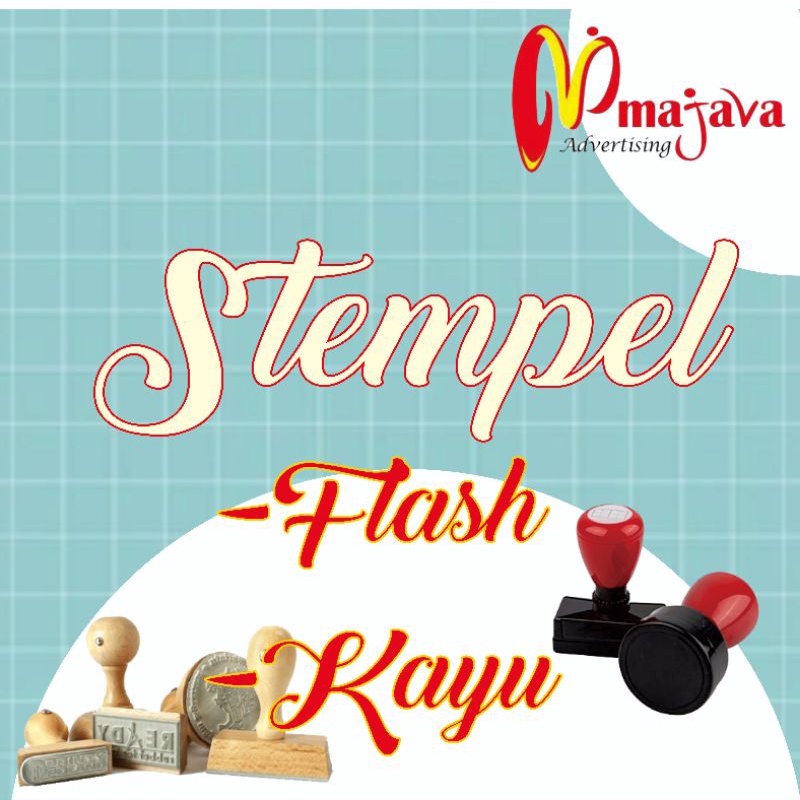(Langsung Jadi) Stempel Flash dan Stempel Kayu