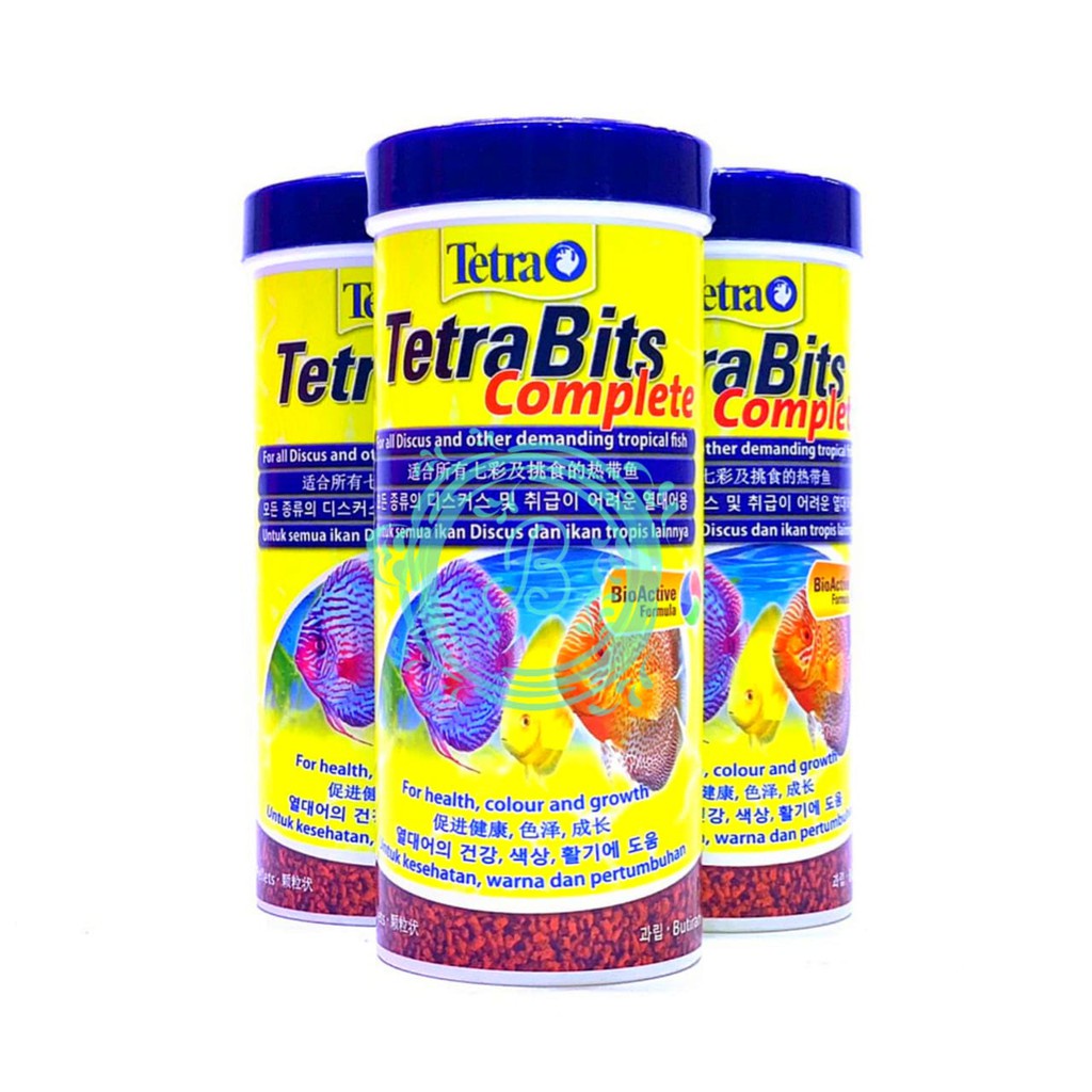 Tetra Bits 93 Gram Pakan Pertumbuhan Warna Kesehatan Ikan Hias Discus Tropis TetraBits Complete 93g Granules Butiran