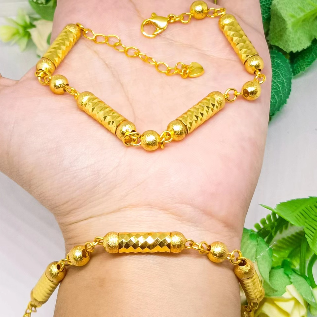 Gelang tangan bangle rantai terbaru xuping perhiasan lapis Emas 24k gold fashion anti karat tidak mudah luntur hadiah ulang tahun