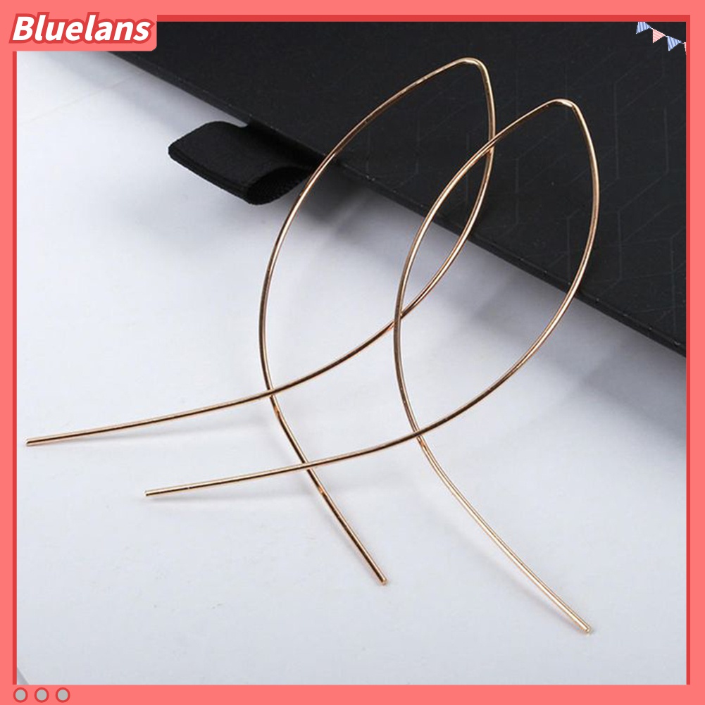 Anting Panjang Handmade Model Cross Fish Line Untuk Wanita