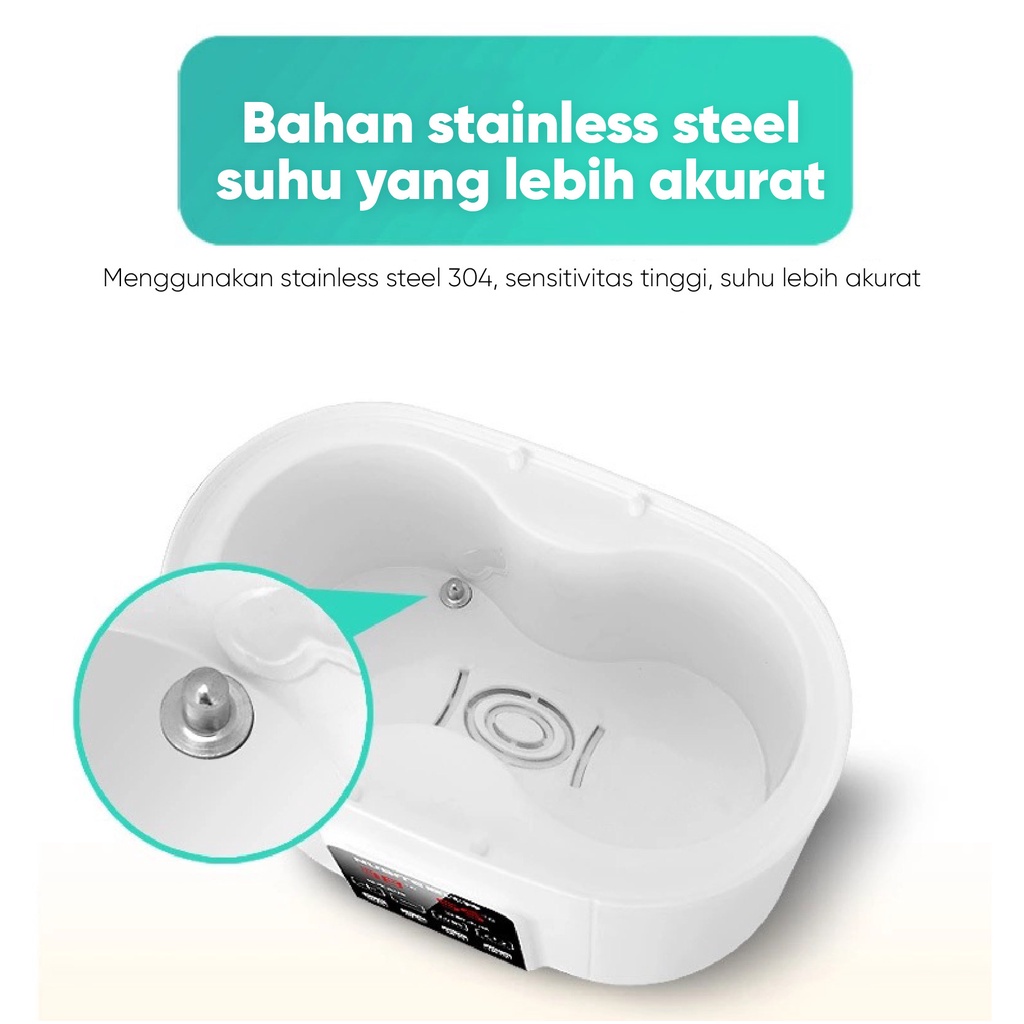 Baby Safe Twin Bottle Warmer Sterilizer LCD Display (penghangat susu dan makanan bayi) / Alat Steril Botol/Dua Dalam Satu