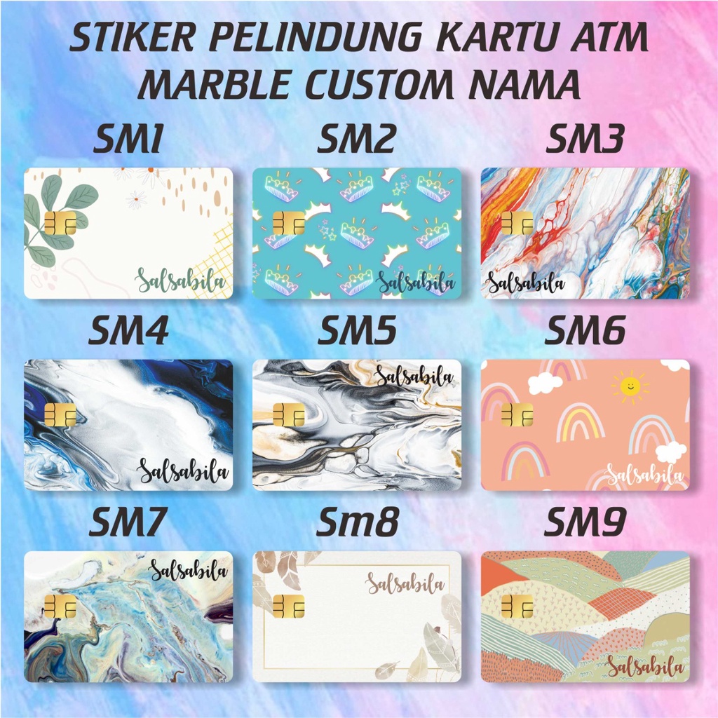 Sticker Skin ATM Debit Credit Emoney Flazz Stiker