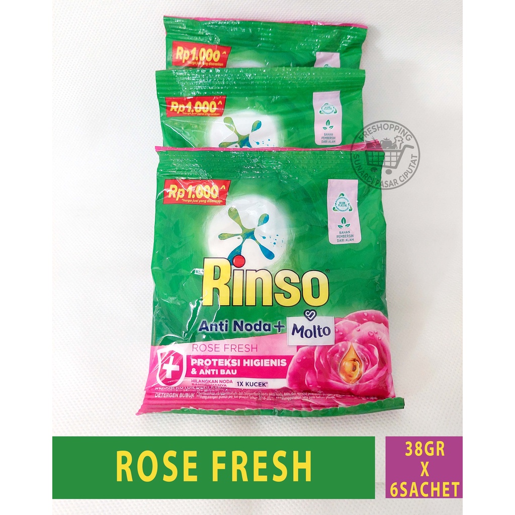 RINSO AntiNoda + Molto 1RENCENG 6 Sachet