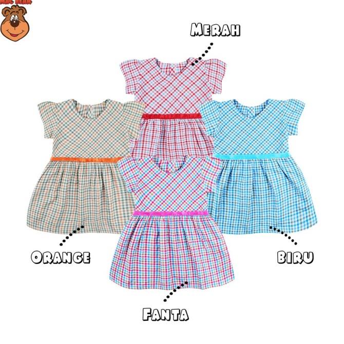 MacBee Baju Anak Perempuan Dress Checkers Collection Hinata