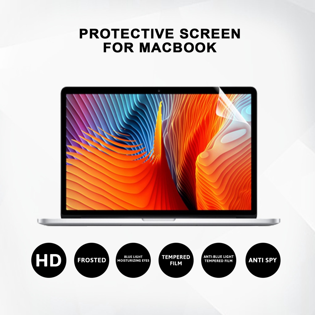 Protective Screen Guard Protector Tempered Glass Anti Gores Kaca Plastik Pelindung Layar Laptop Macbook Air Pro M1 M2 13 13,3 14 Inch A2289 A2337 A2338 A1706 A1708 A2179 A1932 A2251 A2681 A2442Clear HD Bening Frosted Matte Anti Blue Biru Murah