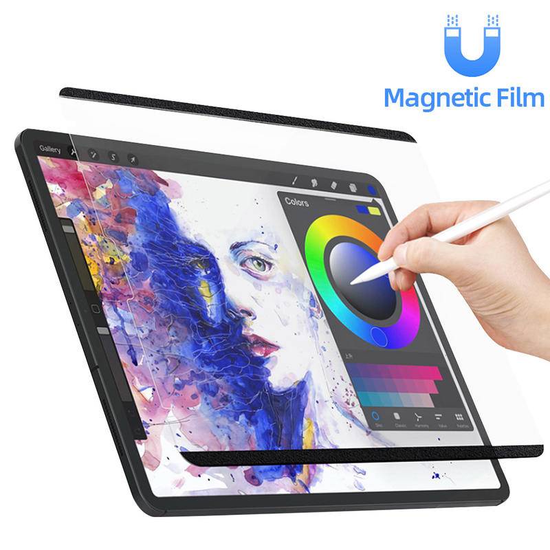 Pelindung Layar Magnetik Untuk iPad Pro 11 12.9 2018 2020 2021 Air 5 4 3 2 9 8 7 6 10.2 9.7 Mini 6 5 4 3 2.3 7.9