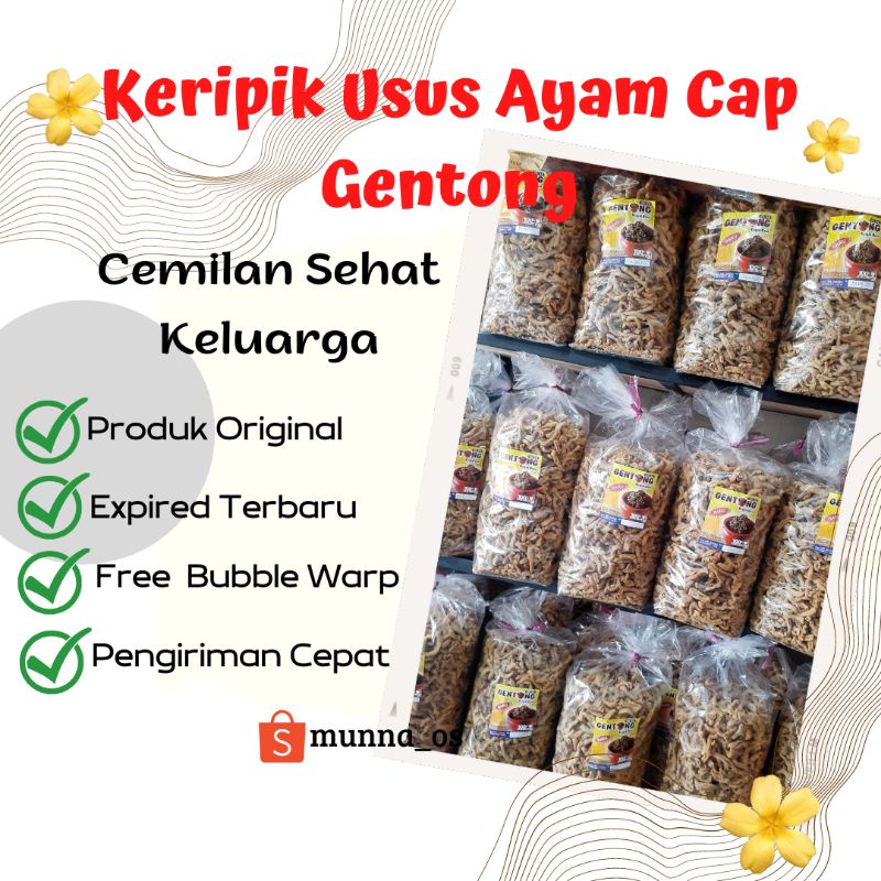 

⭐munna_os⭐ Kripik Usus Ayam Cap Gentong ASLII 1 BAL 2 KG