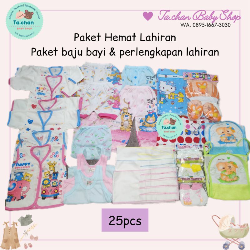 Paket Hemat Lahiran paket baju bayi dan perlengkapan lahiran / paket baju newborn / paket newborn