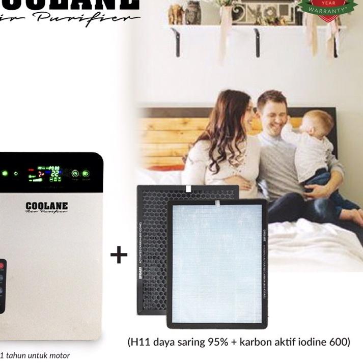 Ready COOLANE Air Purifier HEPA filter penyaring udara dari virus