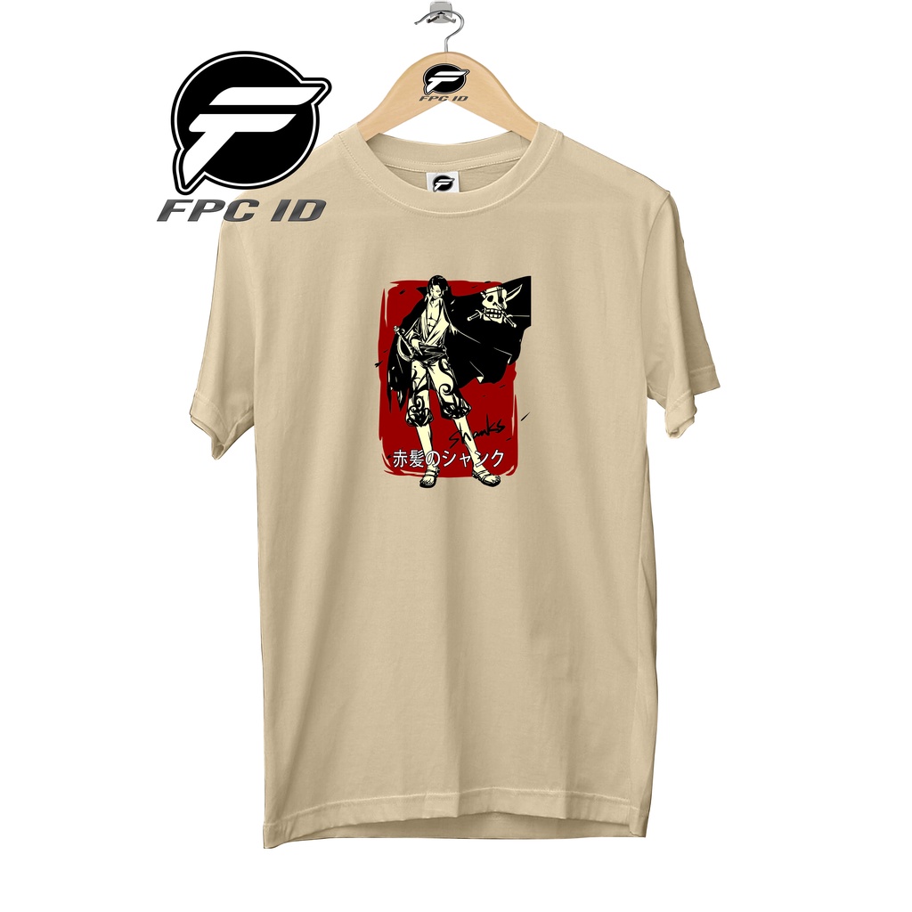 Kaos Anime One Piece Film Red Shanks Cotton Combed 30s Tshirt Distro Pria Dan Wanita Pilihan Favorite Fpc Id