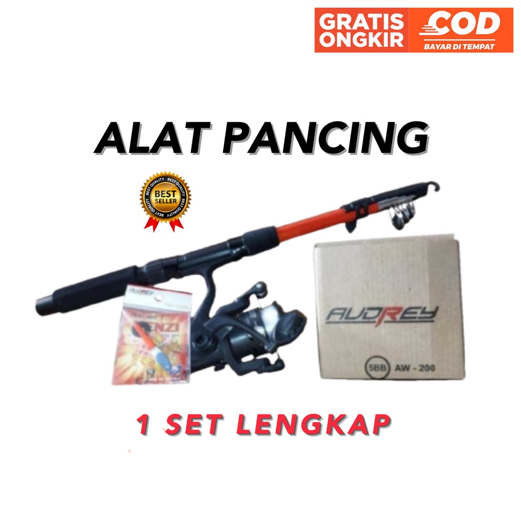 Jual Alat Pancing 1 Set Lengkap Siap Joran 150cm Reel Pelampung Kail Shopee Indonesia