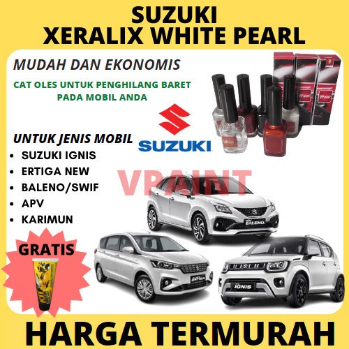 CAT OLES MOBIL SUZUKI PUTIH PEARL ERTIGA,BALENO,IGNIS,APV,SWIF,DLL