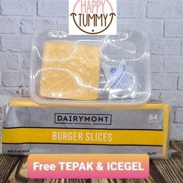 

COD Dairymont red burger slices repacked ecer 14 28 slice keju lembar !!!
