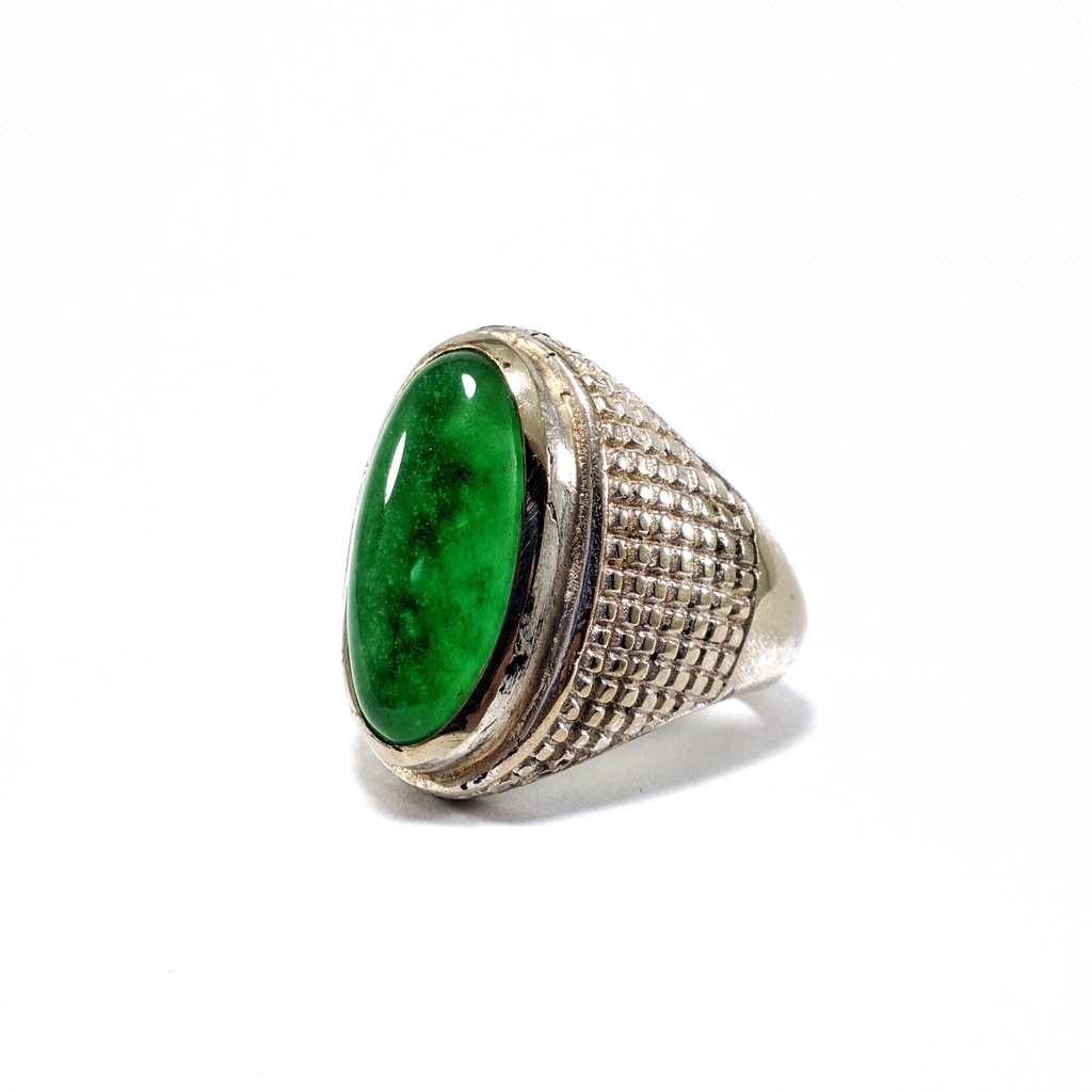 Cincin Batu Akik Natural Jade It Jade Giok Burma