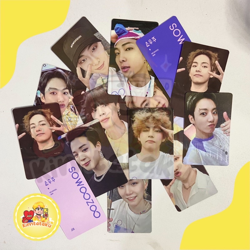BTS unofficial photocard DVD BLURAY SOOWOZO taehyung jungkook