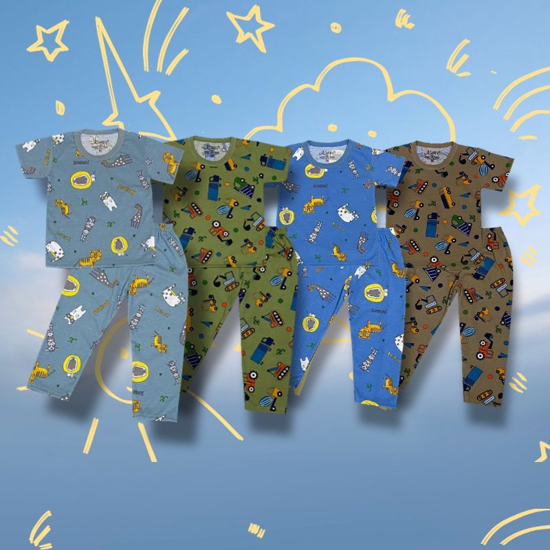 SETELAN ANAK LAKI LAKI BAJU ANAK LAKI LAKI SETELAN BAJU ANAK LAKI LAKI CELALNA PANJANG FULL PRINT KE