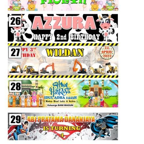 

⏎ UK 14*27 ISI 10 PCS LABEL SNACK PLASTIK / LABEL SNACK ULTAH/ LABEL JAJAN LEBARAN ㅹ