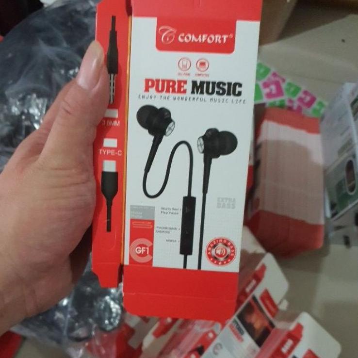 Headset earphone handfree hanset handset comfort bazzoka basoka bazoka G1 GF1 F1 superextra bass pak