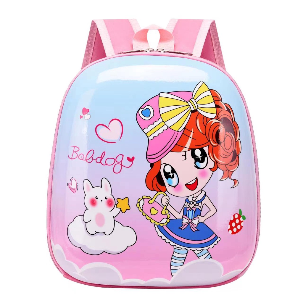 [MTOYS] Tas Ransel Telur Anti Penyok PG/PAUD dan TK karakter lucu Imut Kualitas Import Premium -M0200