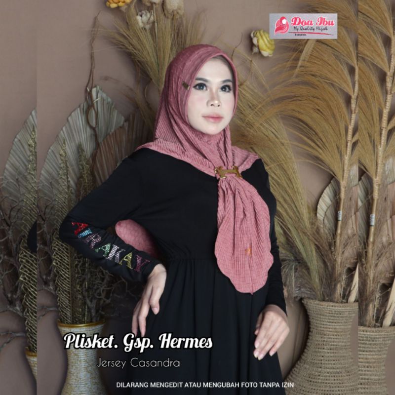 518 Jilbab doa ibu free gesper H jersey casandra/hijab doi ori by bunyamin