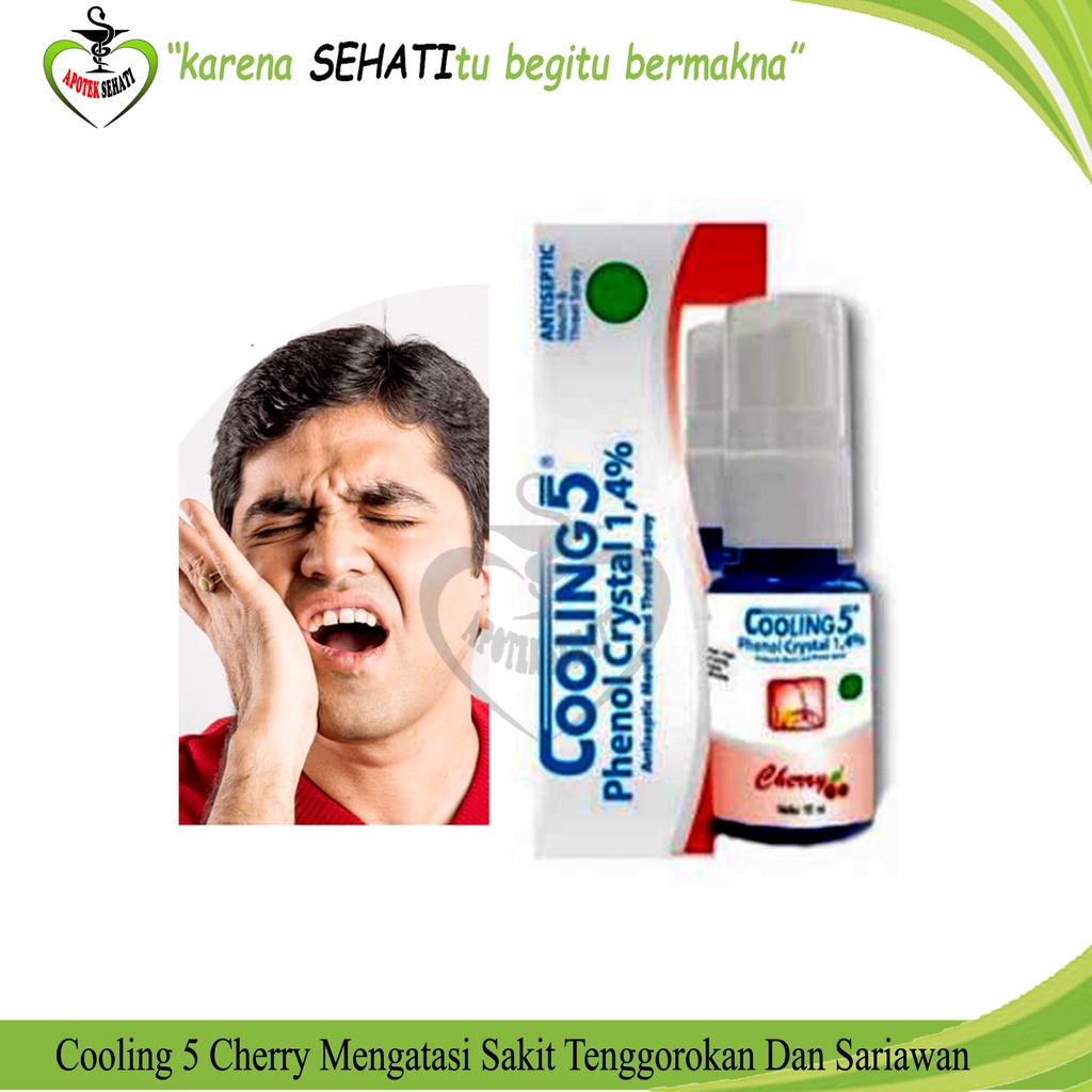 Cooling 5 PLUS Obat Sakit Gigi Spray 15ml Sariawan dan Kesehatan Mulut