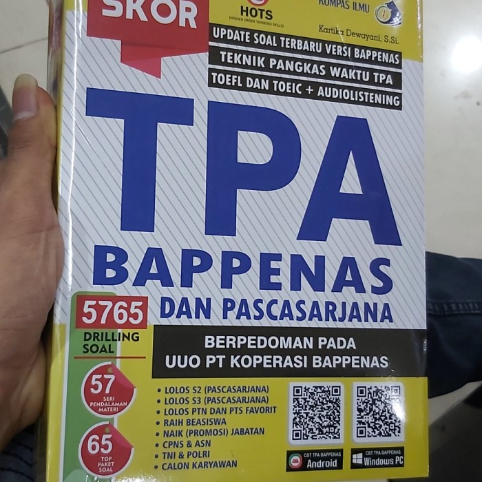

✨COD✨ BUKU TOP SKOR TPA TES POTENSI AKADEMIK BAPPENAS DAN PASCASARJANA