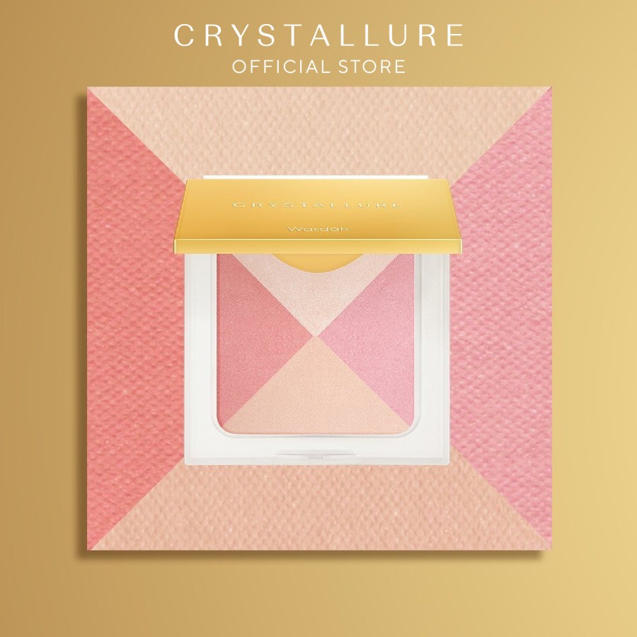 ★ BB ★ Wardah Crystallure Precious Lustre Prism Blush 10gr - Blush On (Hasil gemerlap, menyamarkan garis halus)