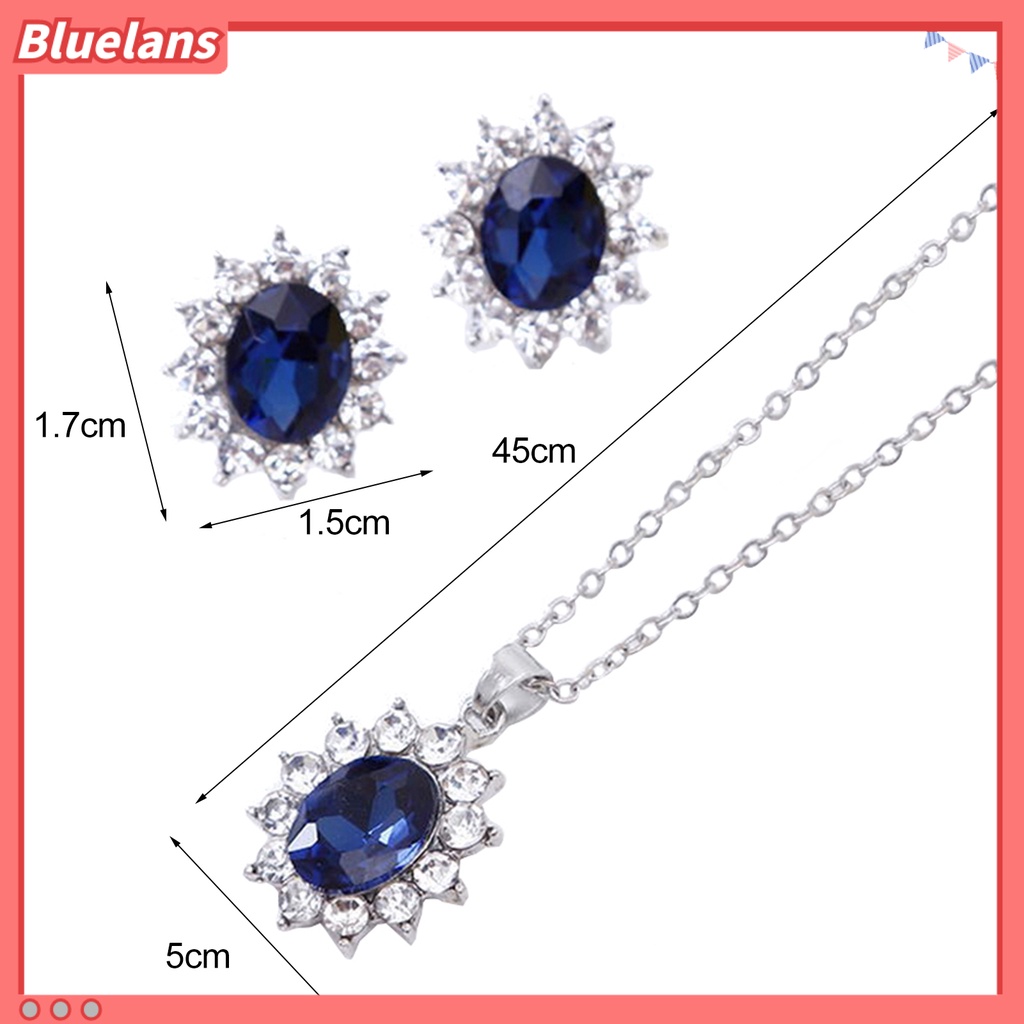 Bluelans Jewelry Set Elegant Skin-friendly Alloy Fashion Earrings Jewelry Set