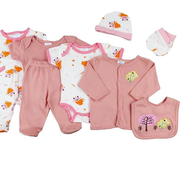 Rame-Rame LITTLEOLALA - Baby Bodyset 8in1 Baju Anak 0-9 bln kado /Baju Bayi Set / Pakaian Bayi / Ham