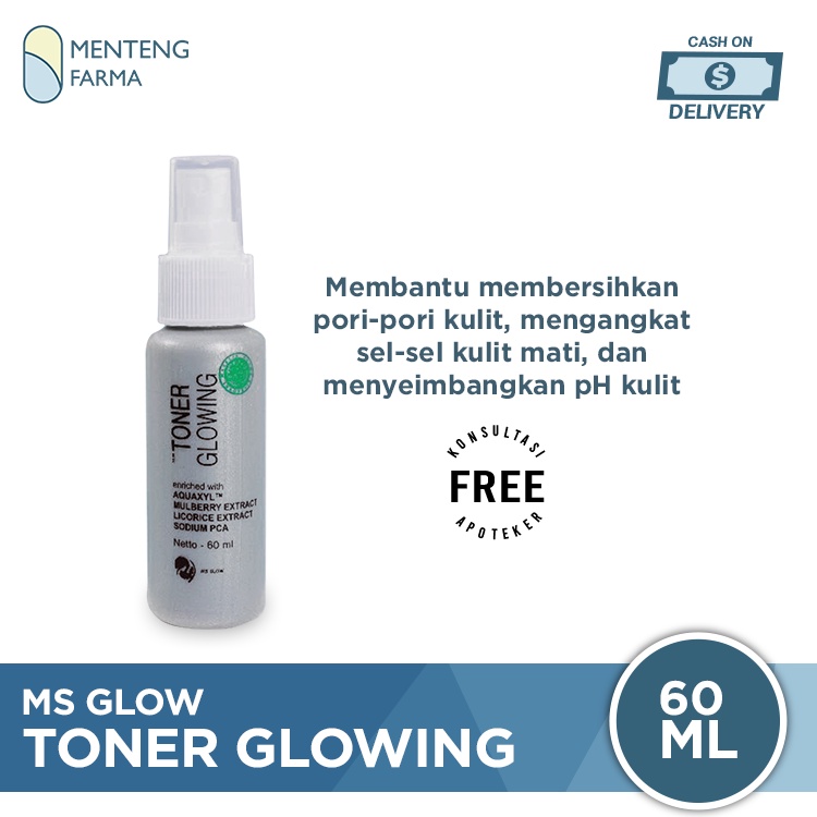 Ms Glow Toner Glowing 60 mL - Toner Pelembap Wajah