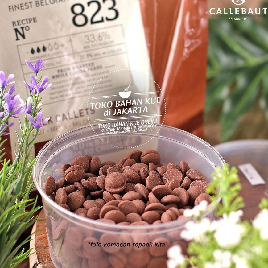 

Banyak dicari--Couverture Chocolate Milk Callets Callebaut Coklat Coin Cokelat 500gr