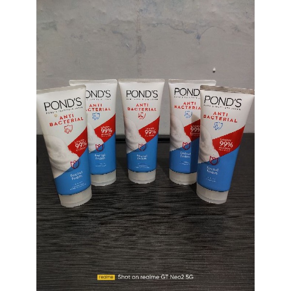 Jual Ponds Anti Bacterial Facial Foam 100g Shopee Indonesia 9704