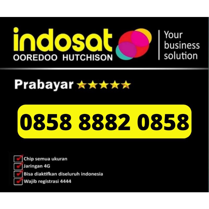 NOCANER Kartu Perdana Indosat Im3 Ooredoo  KW 8 4 Varian Double Operator KW8 Kuarted 8 Kwarted 8 12 
