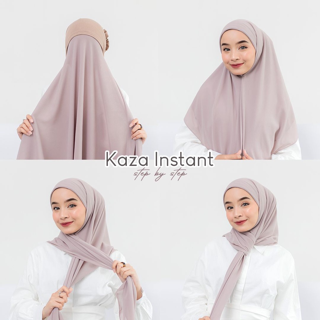 Kaza Instant | Pashmina &amp; Segiempat Instan Plus Inner Cepol by Yeppushop