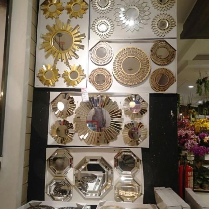 SET WALL KACA SET INFORMA ISI 5PCS HIASAN DINDING WALL DECORATION DFW6546FEW