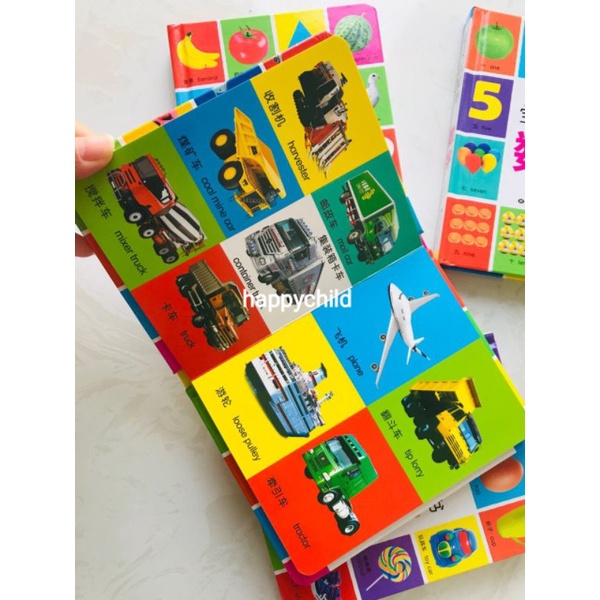 original baby's first words billigual english mandarin/buku mandarin/ buku ingris/happychild