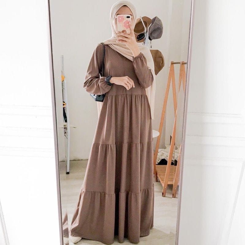 Hanum dress size jumbo premium /dress polos/ dress busui /dress rayon /homey dress /COD