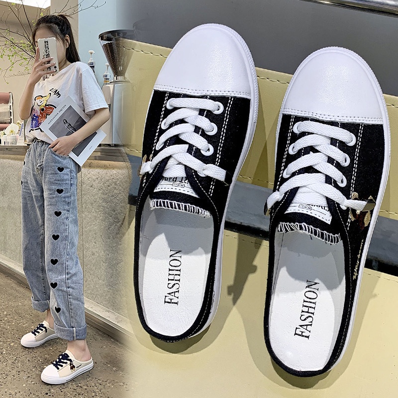 Free BOX Sepatu Sneakers Wanita Import Sepatu Kanvas Wanita Kasual Polos Tali Premium Quality Sepatu Casual Sneakers Wanita Sport Shoes NS10111