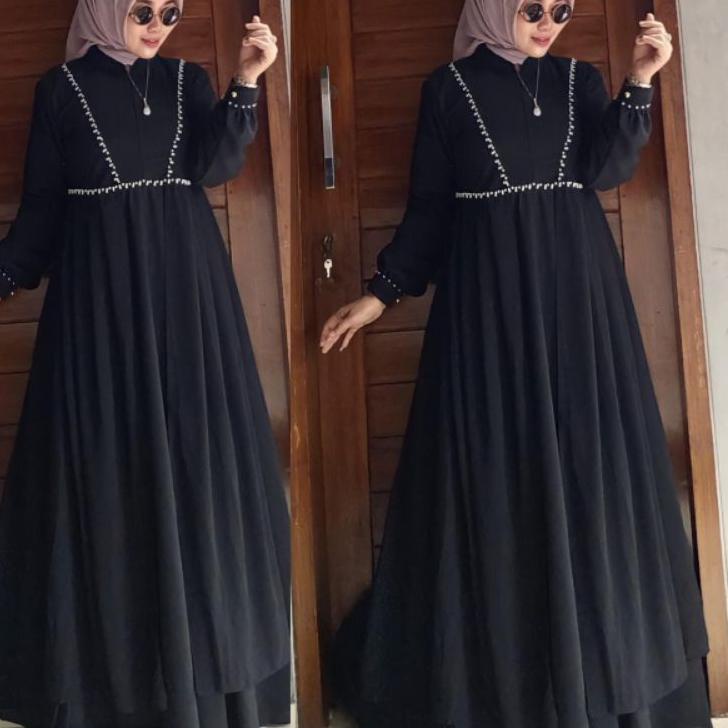 Viral Nabila dress vol.2 ALHAYA /Gamis pesta/gamis terbaru/gamis ceruty armani/gamis polos/gamis ara