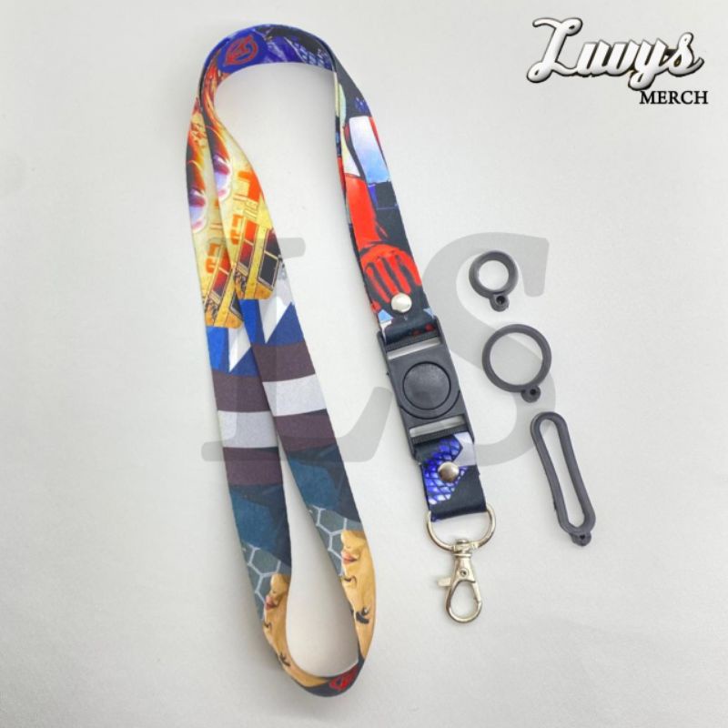 

premium lanyard pods Captain america Free 3pcs karet Oring