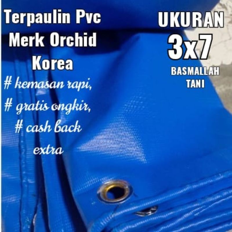 Terpaulin Pvc Merk Orchid Korea Ukuran 3x7 meter