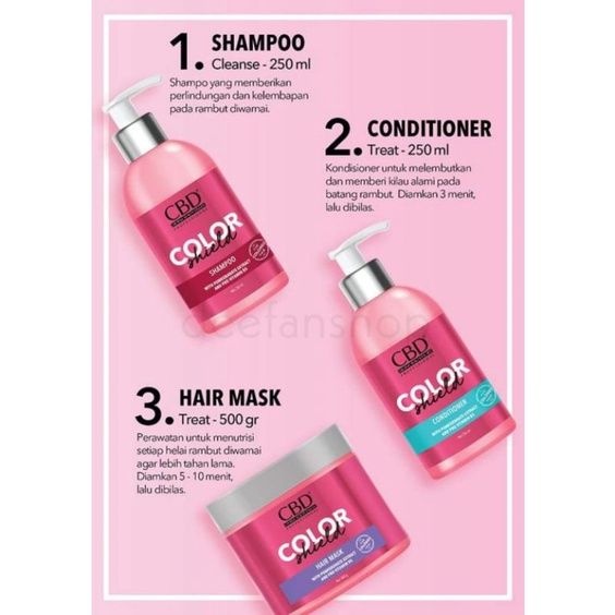 𝐑𝐀𝐃𝐘𝐒𝐀 - CBD Color Shield / Collagen Repair Series ( Hair Mask Shampoo Conditioner )