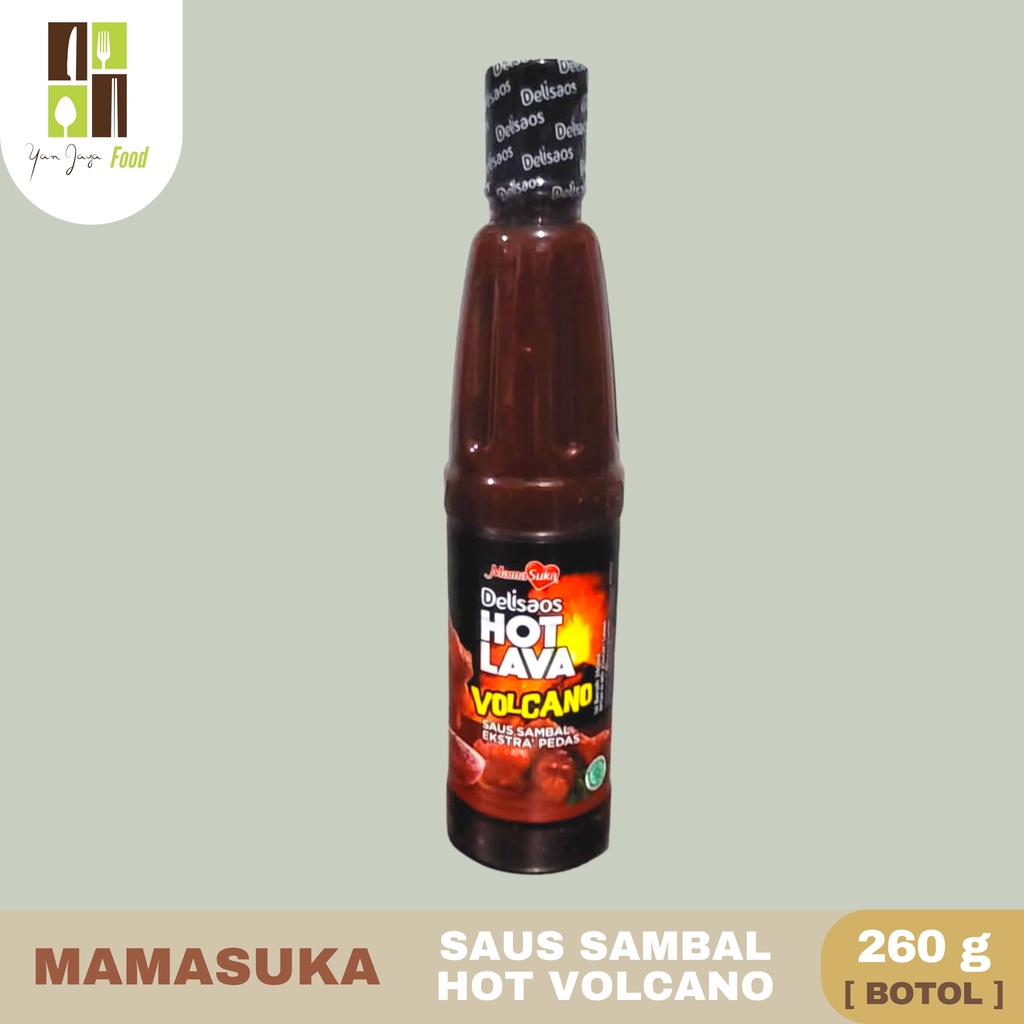 Mamasuka Hot Volcano Saus Sambal Pedas Delisaos [1Kg/260g/130g]