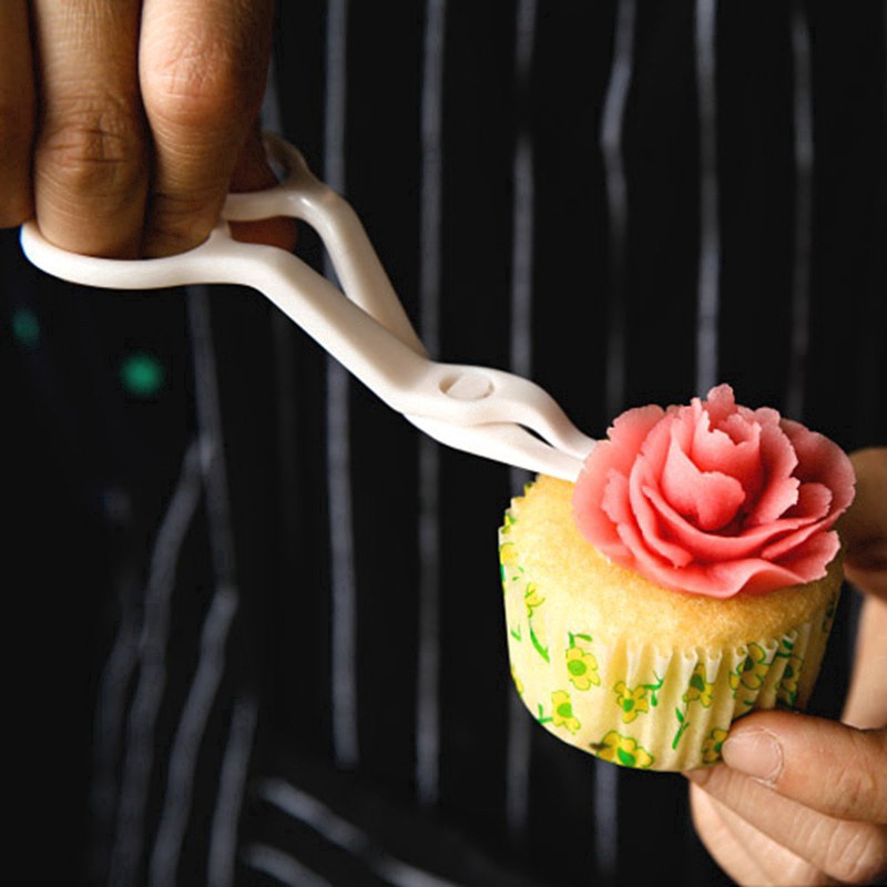 3pcs Gunting Mentega Bunga Untuk Dekorasi Kue