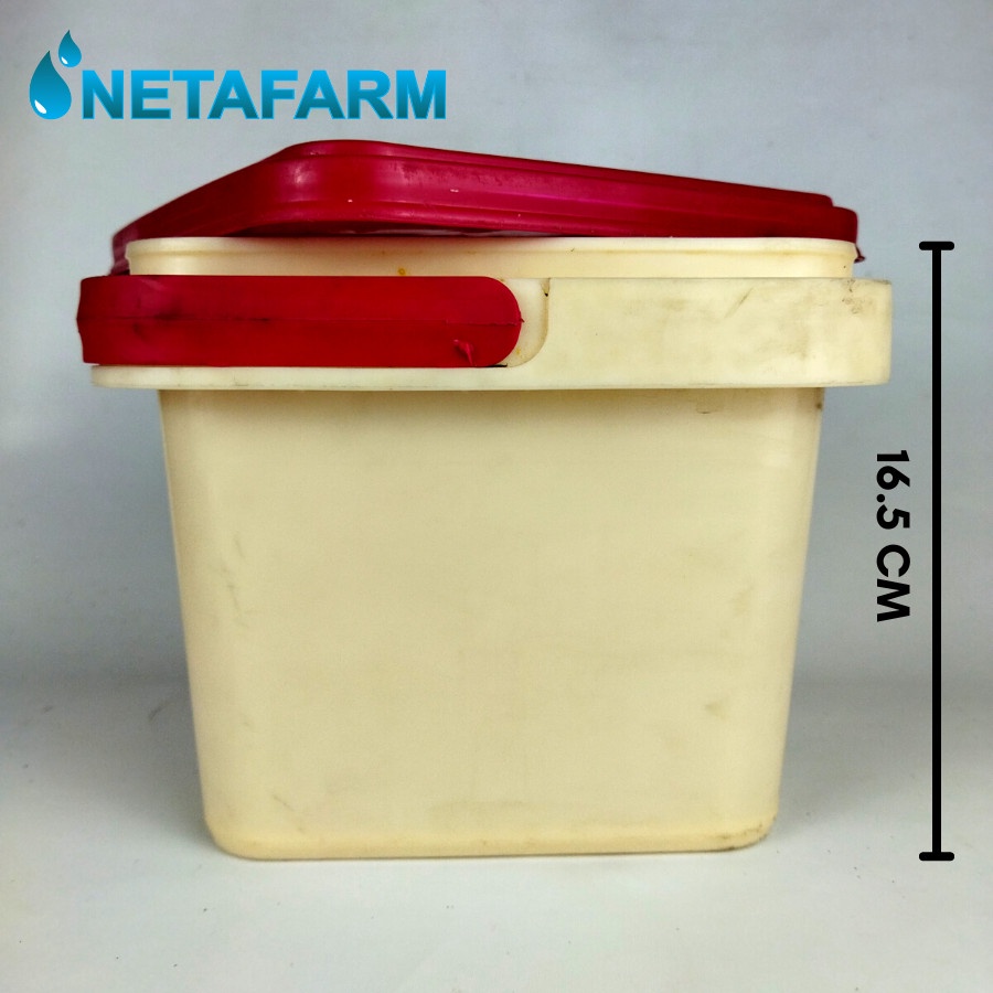 Bak Es Cream Sistem Dutch Bucket/Wick Tutup Merah - 1pcs