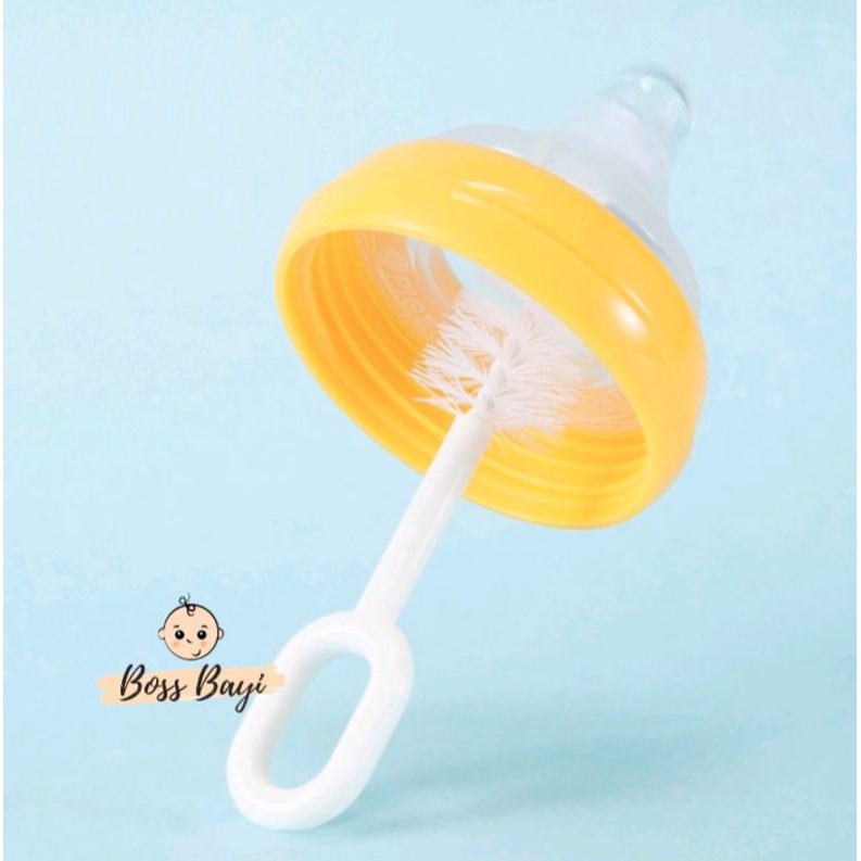 BOSS BAYI - Sikat Nilon &amp; Sikat Spon Pendek untuk Dot / Empeng / Pacifier Brush