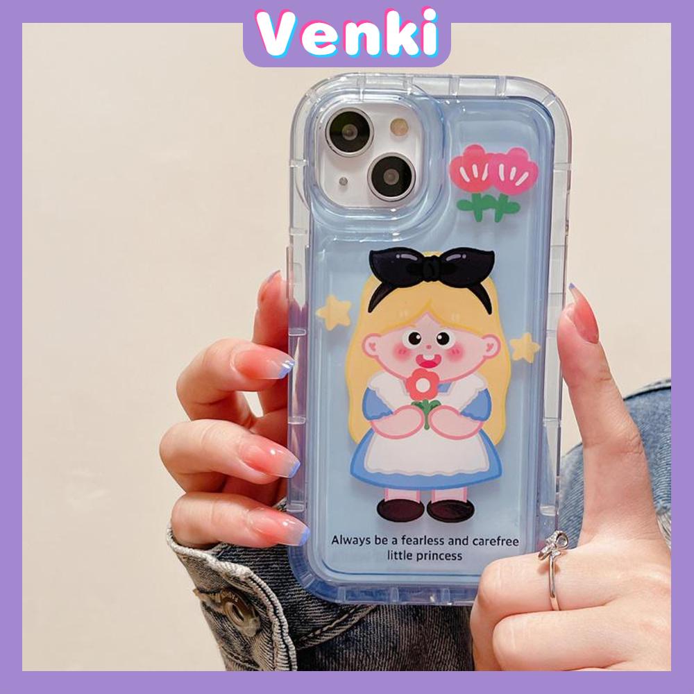 Case For iPhone 14 Pro Max TPU Soft Jelly Airbag Case Cartoon Cute Princess Clear Case Camera Protection Shockproof For iPhone 14 13 12 11 Plus Pro Max 7 Plus X XR